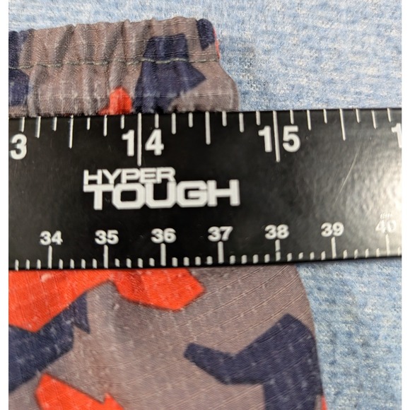 Eddie Bauer Boys Swim Trunks Orange Grey Camo Ripstop Mesh Lined Size L 14/16 - Picture 7 of 7